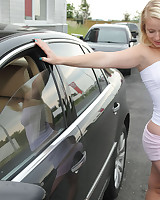 Blonde girlie and her boyfriend are having wild banging